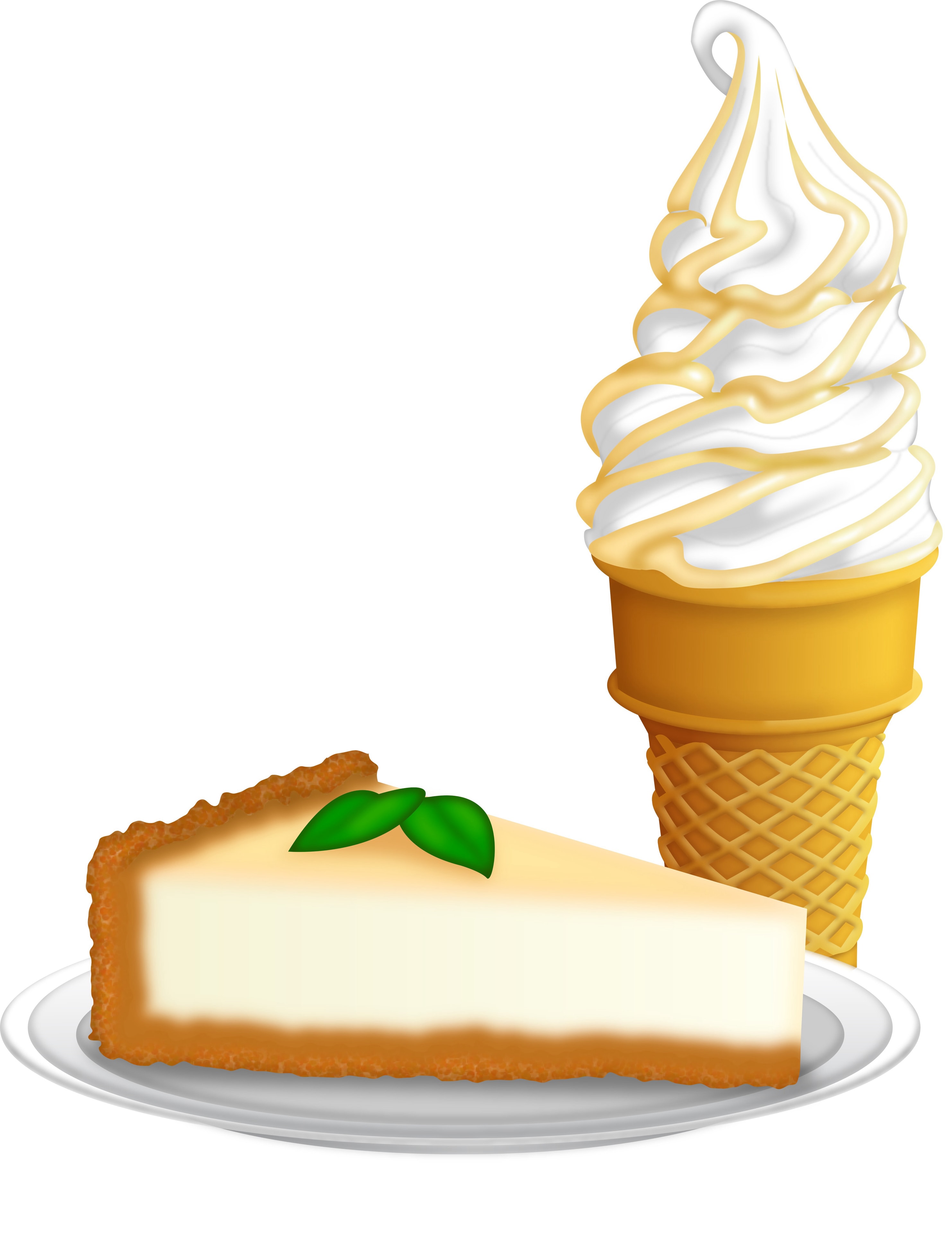 Cheesecake soft serve cone