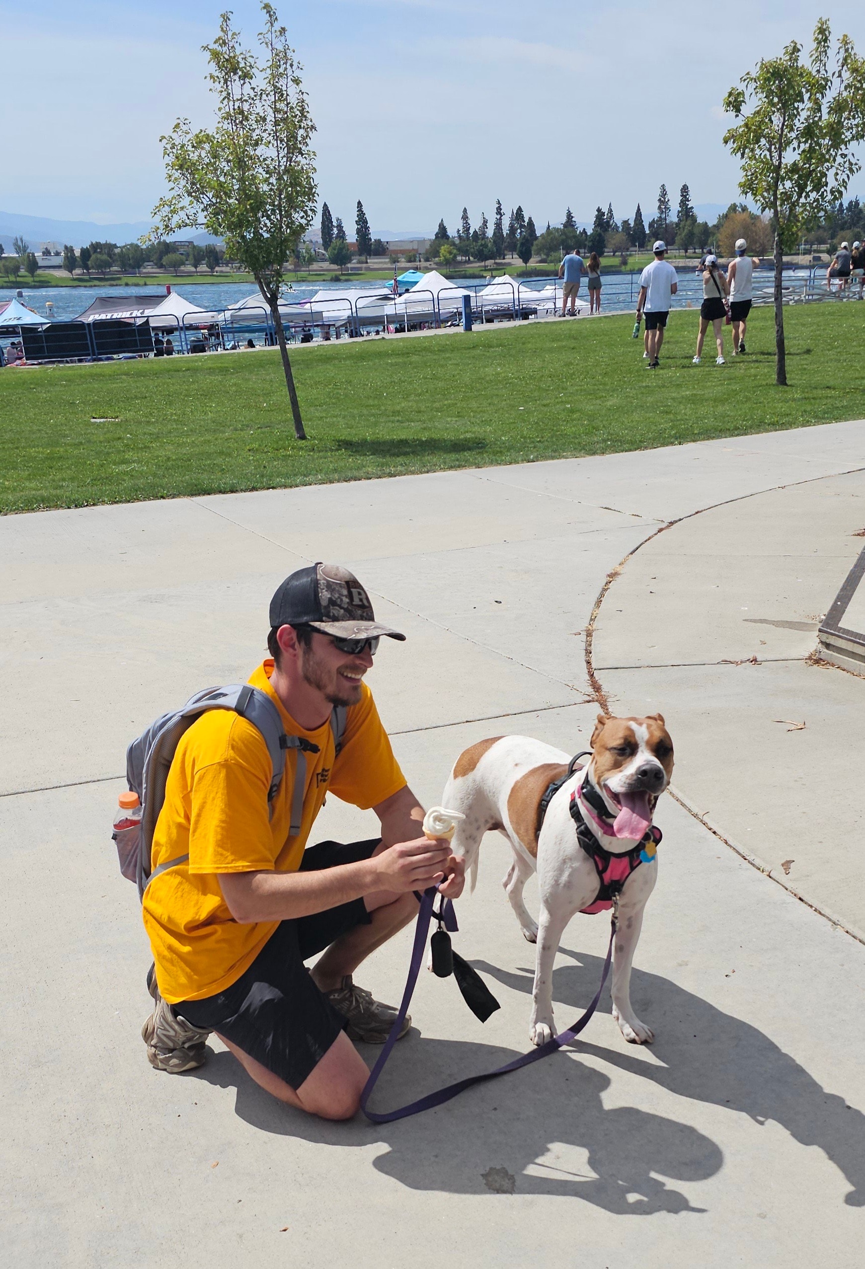 Guests enjoying High Sierra Soft Serve at an outdoor event