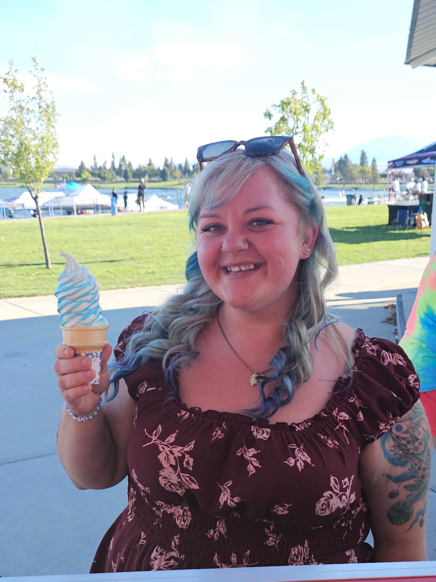 Guests enjoying soft serve at a High Sierra event